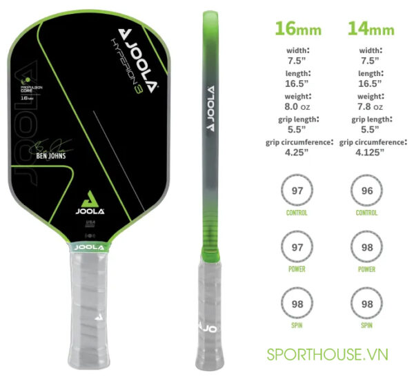 Vợt Pickleball Joola Ben Johns Hyperion 3S - Ảnh 4